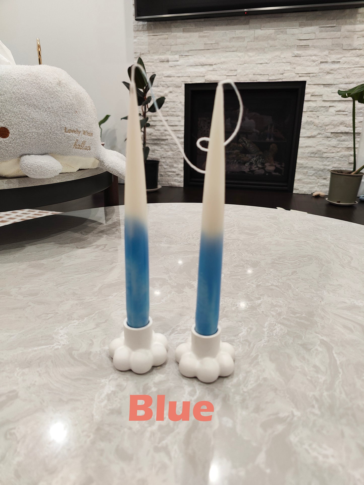 Pair of Ombre Taper Candles - Medium
