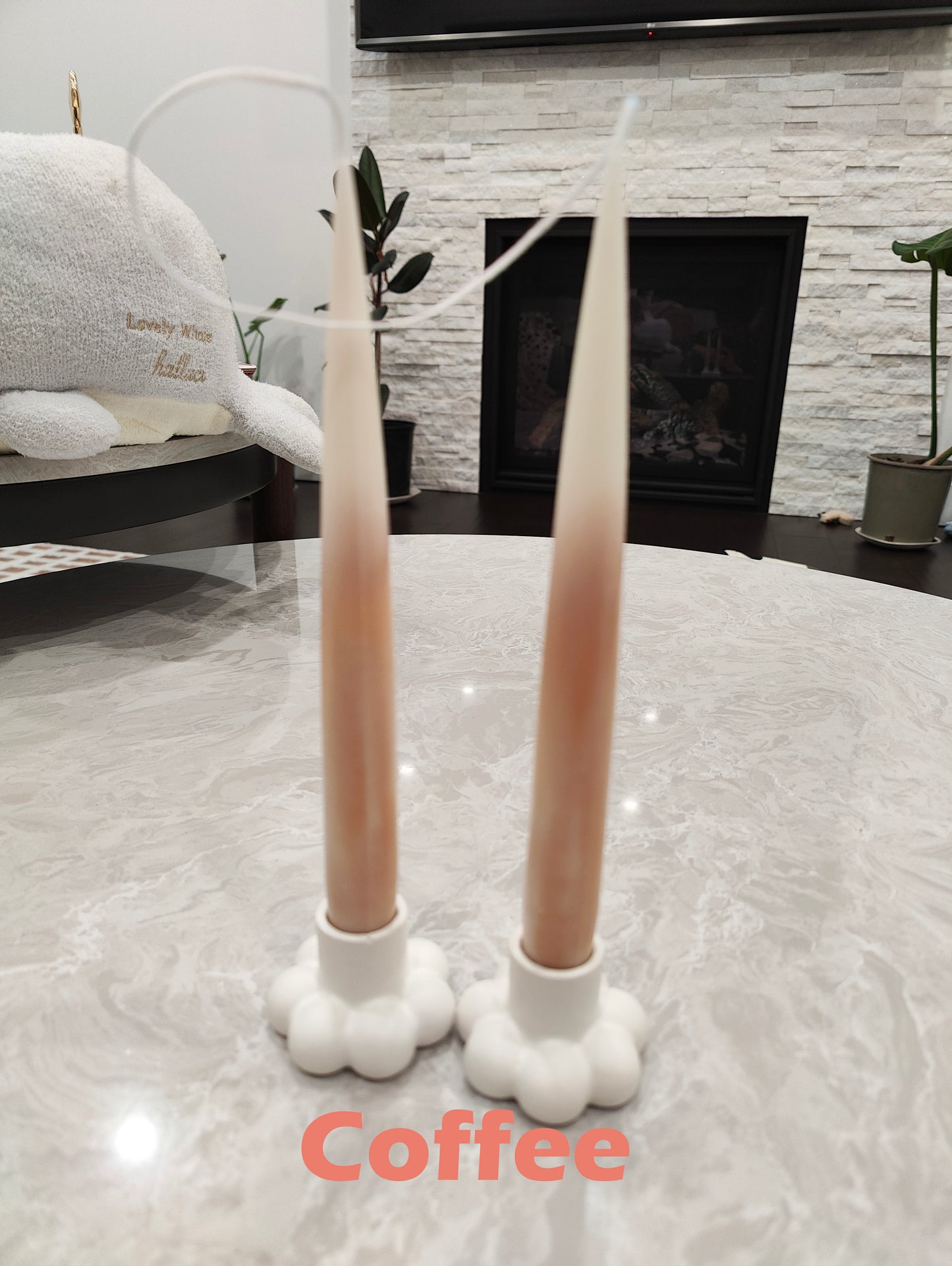 Pair of Ombre Taper Candles - Medium
