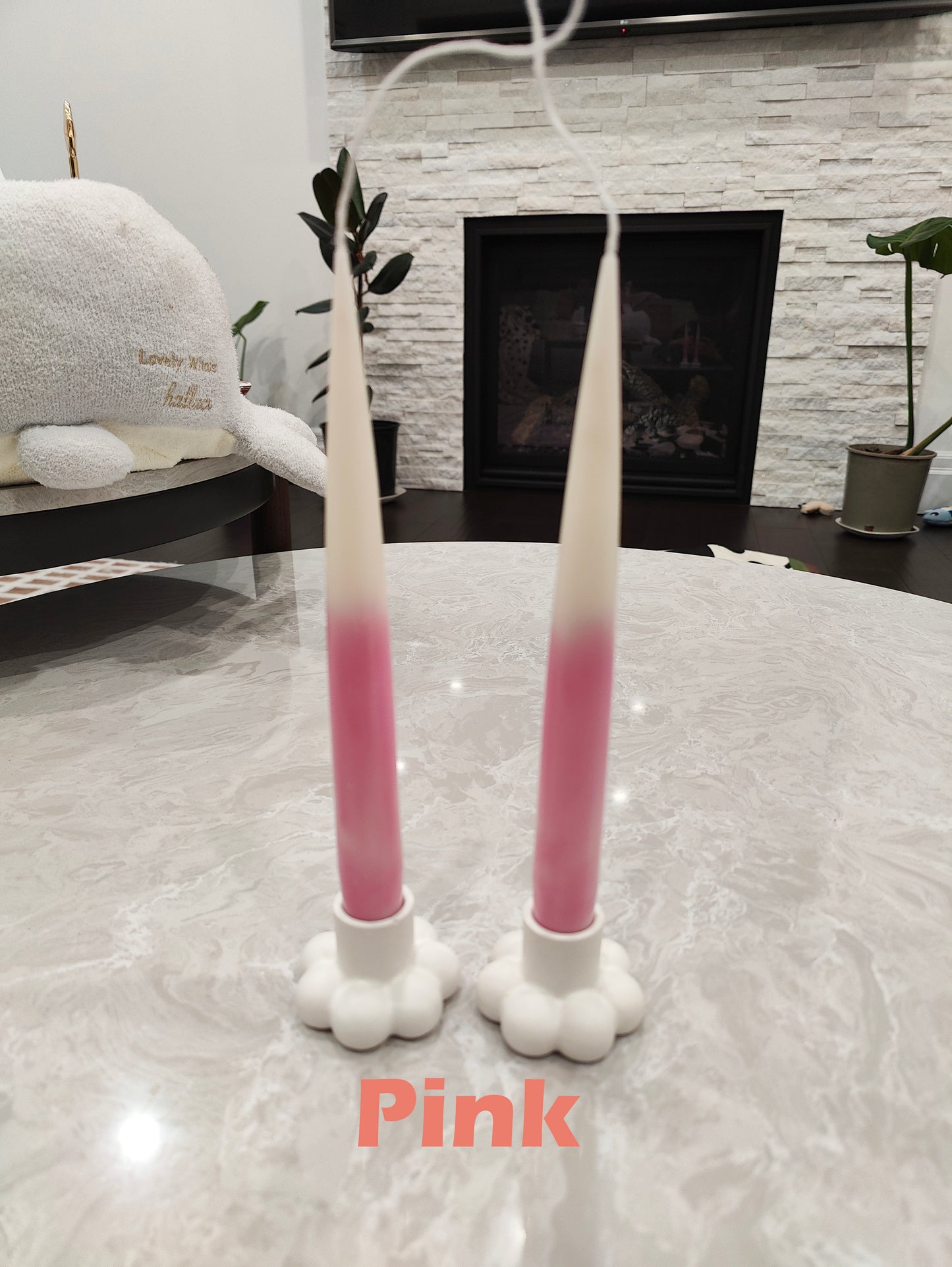 Pair of Ombre Taper Candles - Medium