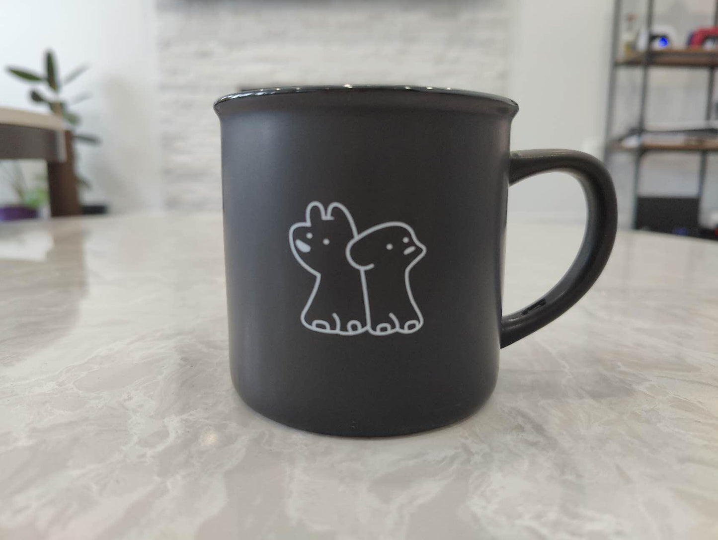 Cute Puppy Mug - Black & White