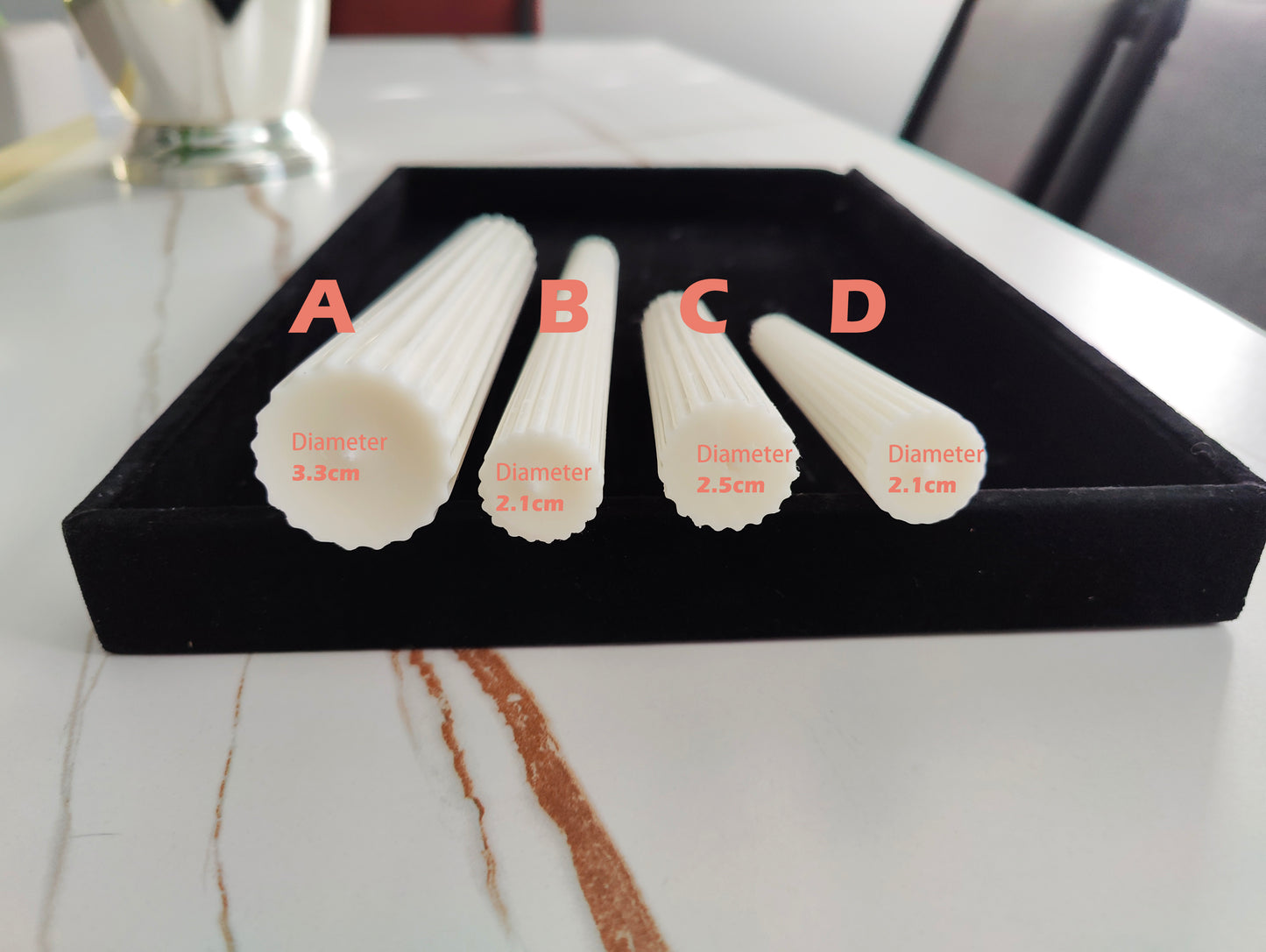 Ribbed Taper Candles