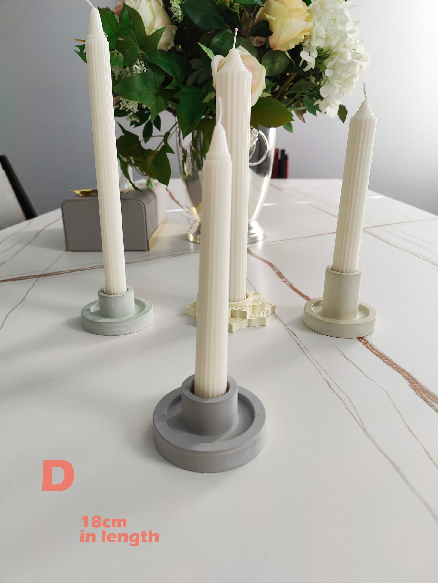 Ribbed Taper Candles
