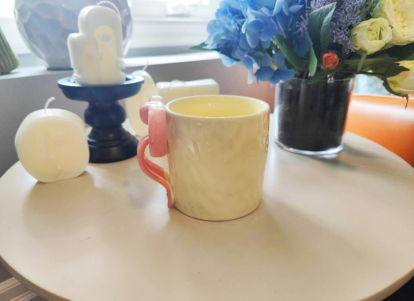 Bow Handle Ceramic Mug