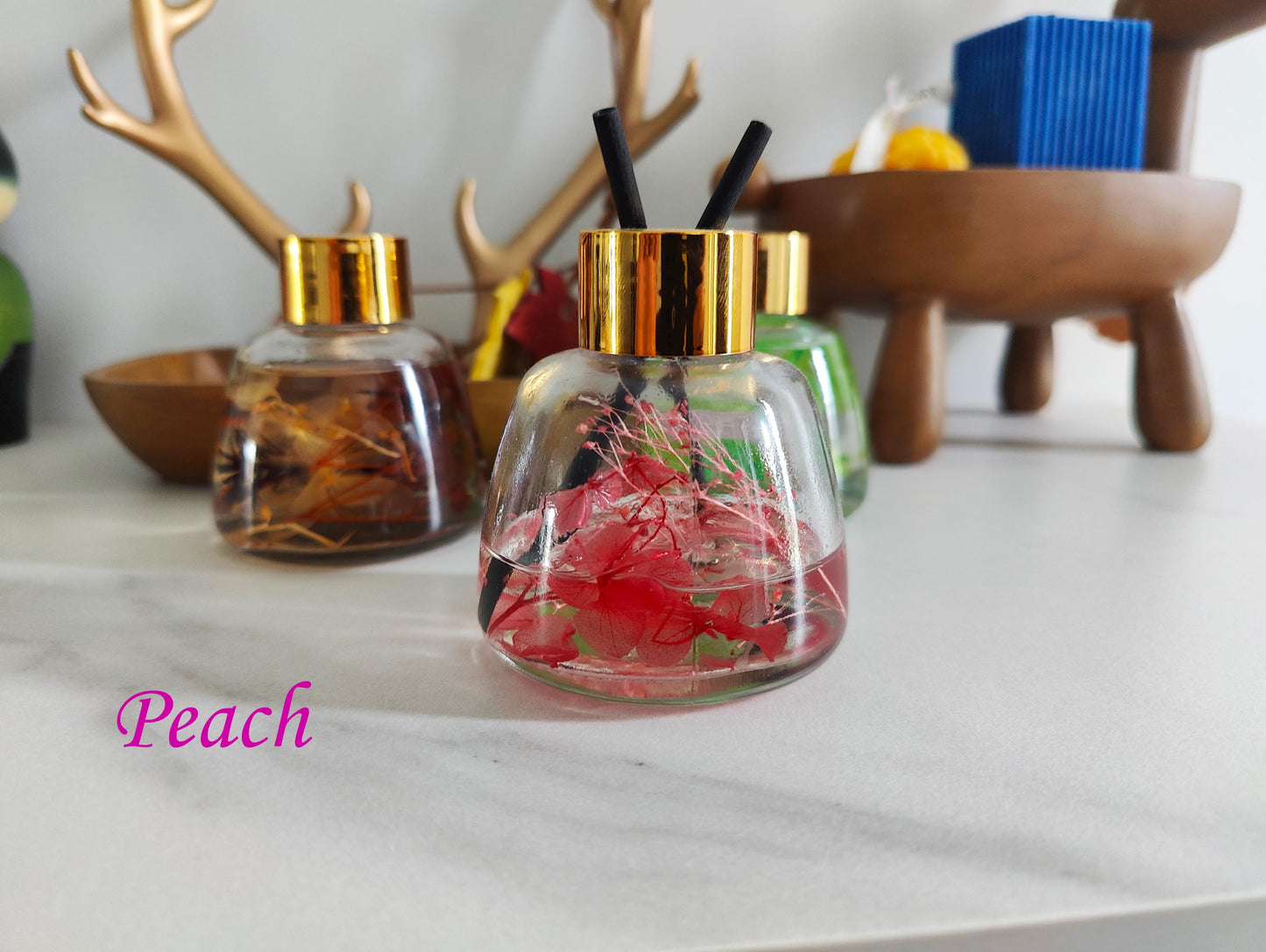 Minimalist Natural Dried Flowers Reed Diffuser