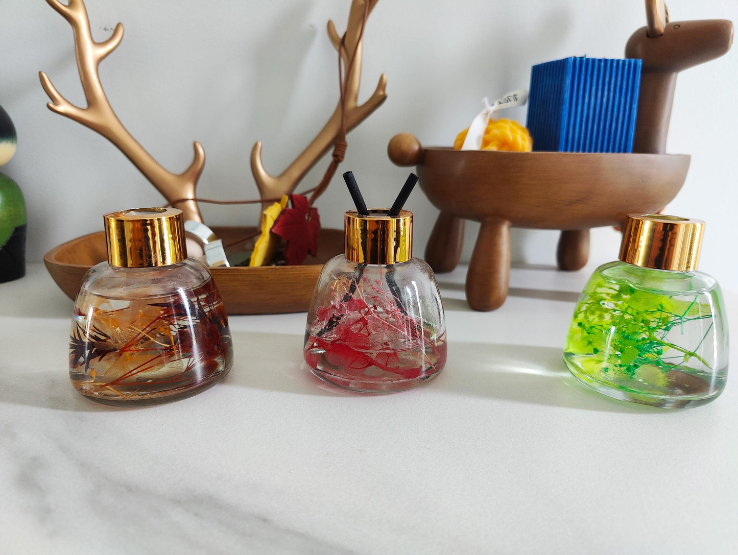 Minimalist Natural Dried Flowers Reed Diffuser