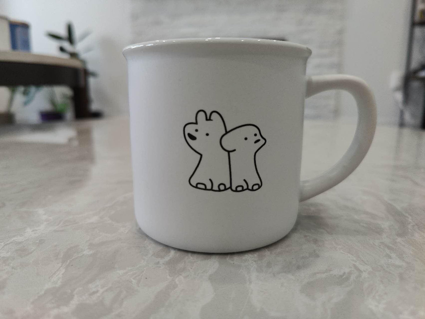 Cute Puppy Mug - Black & White