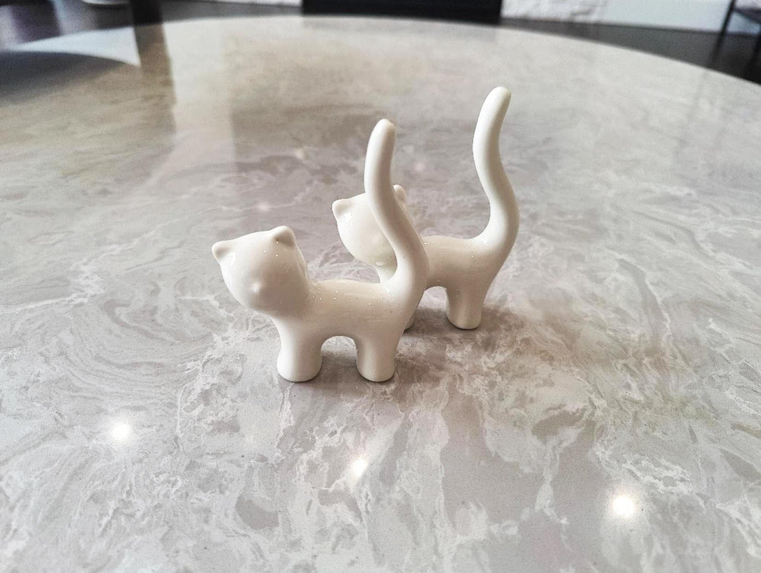 Ceramic Cat Jewelry Holder