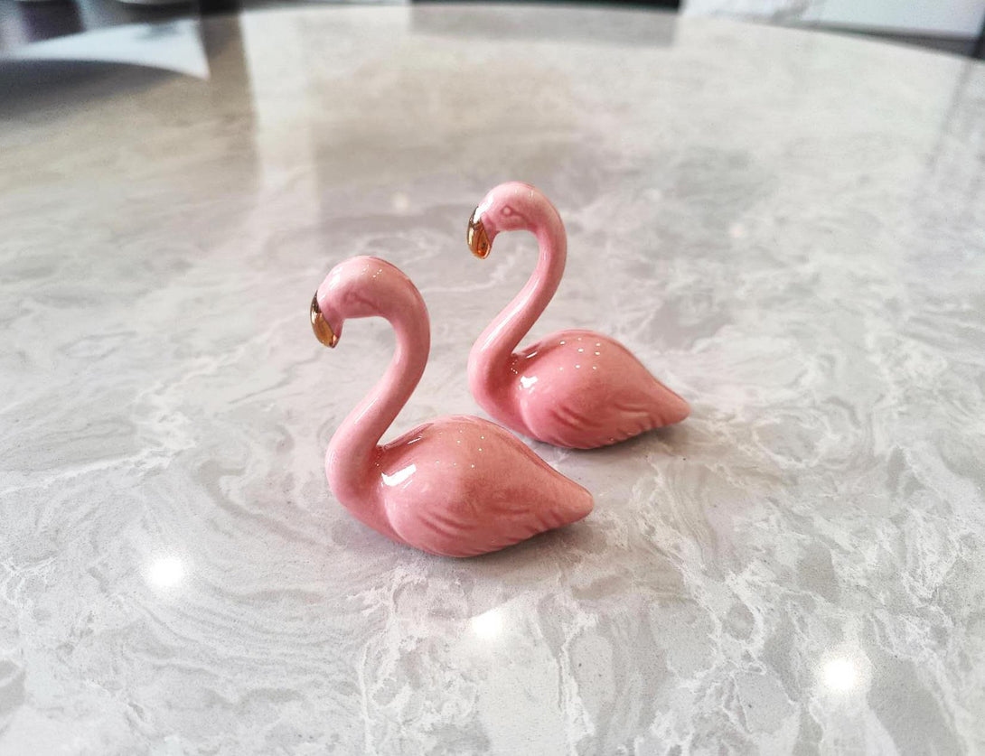 Ceramic Flamingo Jewelry Holder