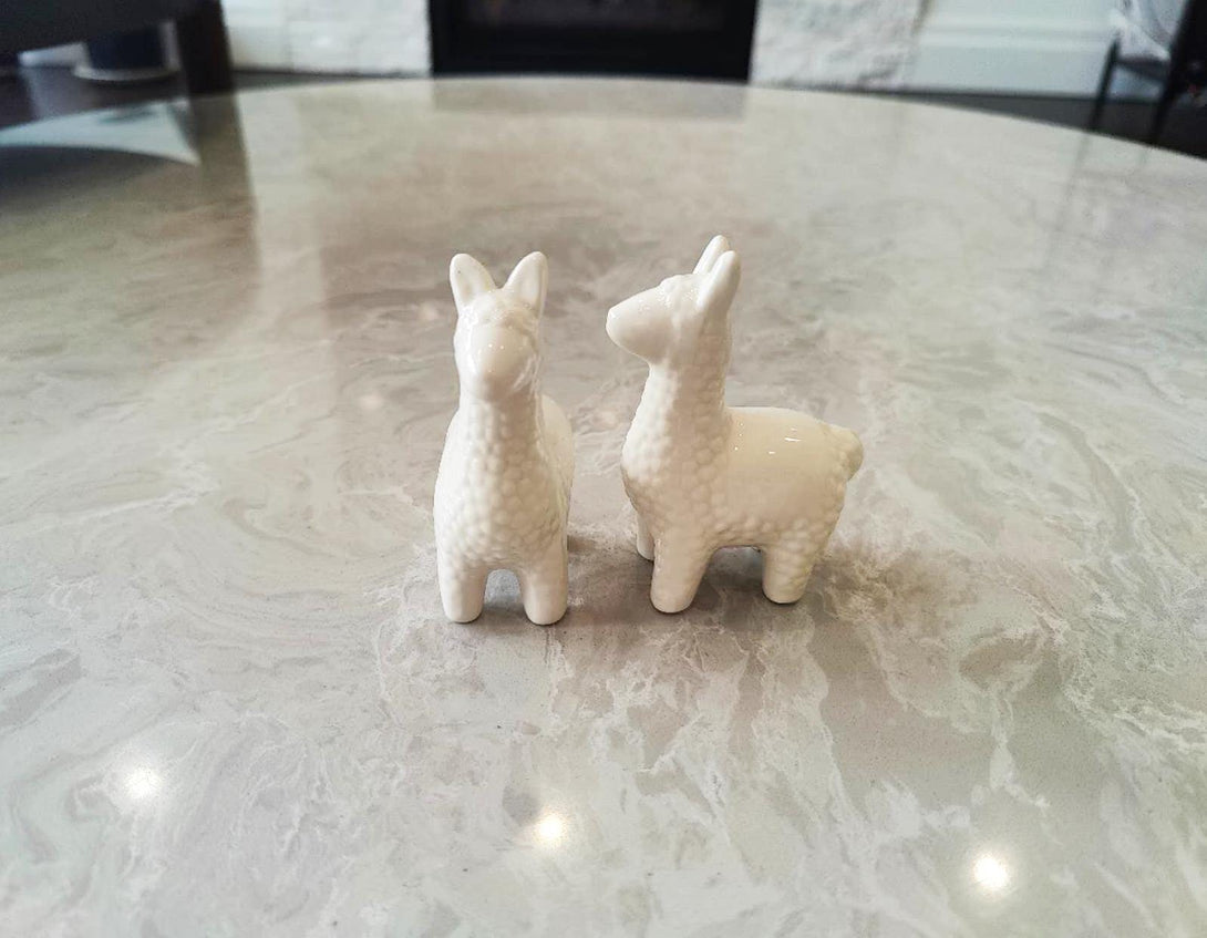 Ceramic Llama Alpaca Jewelry Holder