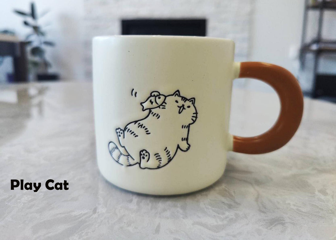 Cute Cartoon Kitty Mug Play cat