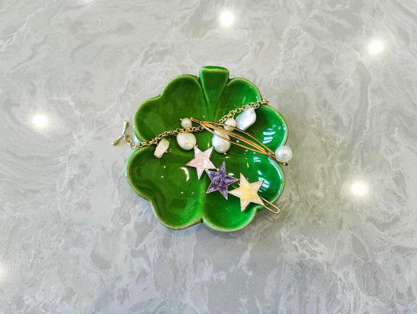 Four-leaf Clover Ceramic Jewelry Tray