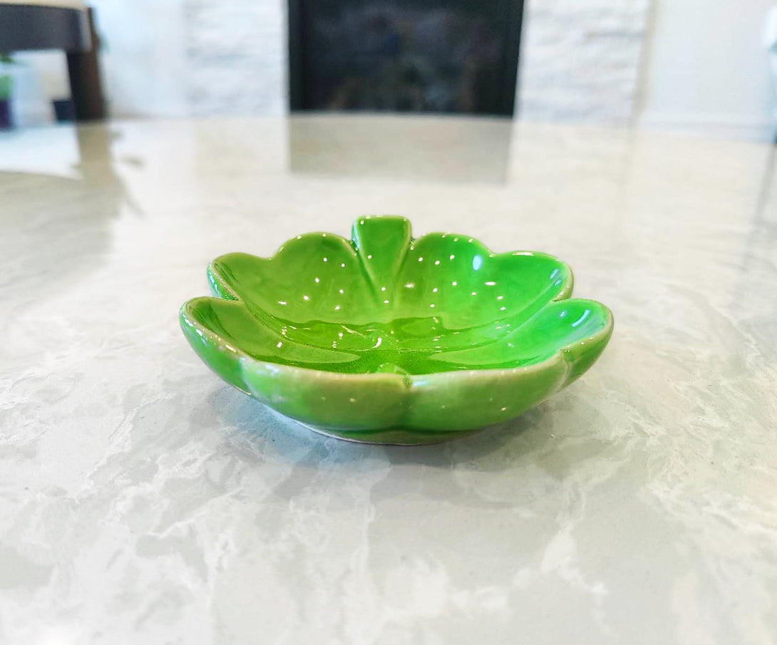 Four-leaf Clover Ceramic Jewelry Tray