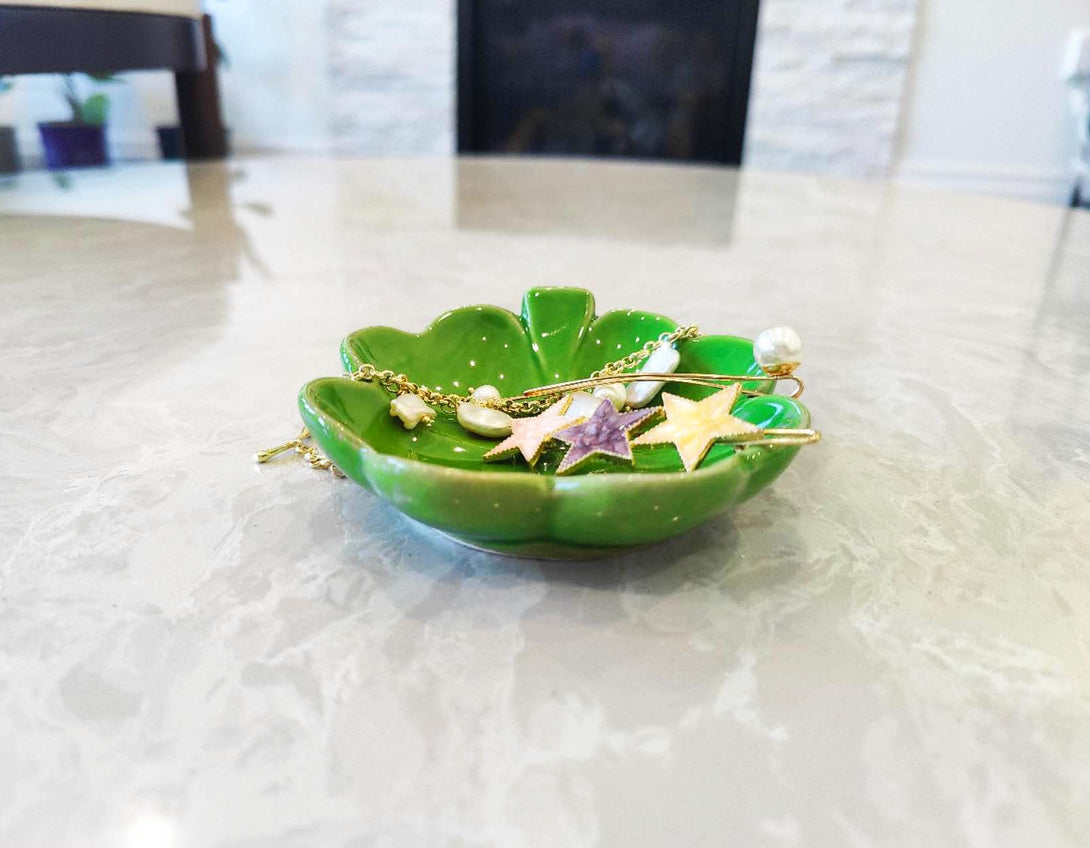 Four-leaf Clover Ceramic Jewelry Tray