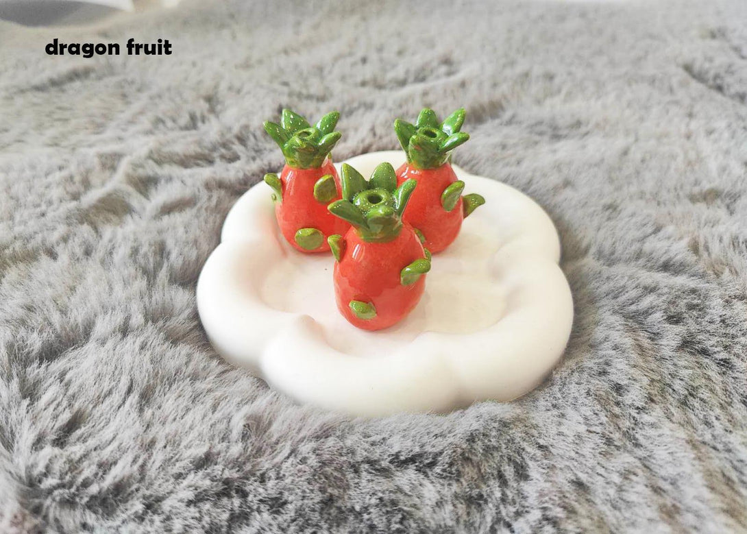 Mini Ceramic Fruit Decor Dragon fruit