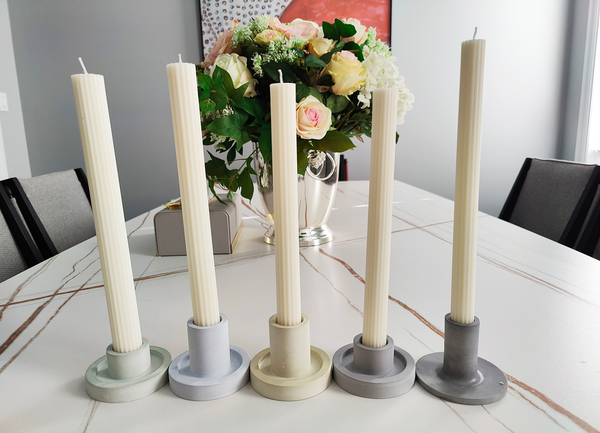 Minimalist Roman Taper Candles - Set of 5