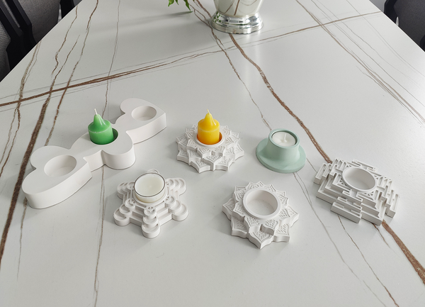 Minimalist Tealight & Taper Candle Holder