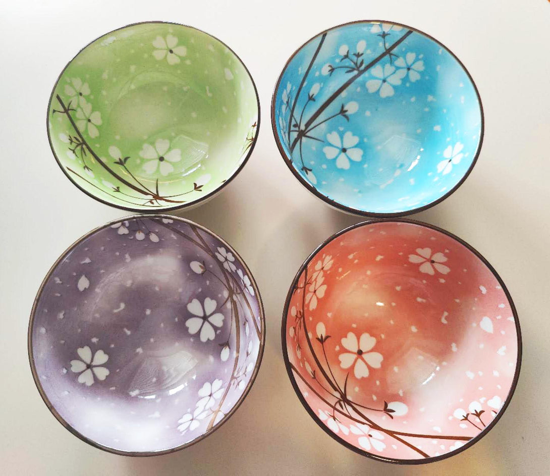 Sakura Cherry Blossom Ceramic Bow Top view