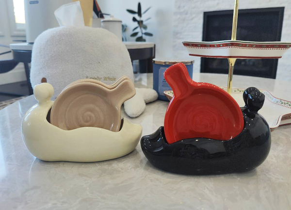Snail Dipping Sauce Set of 4 - Creamy & Black