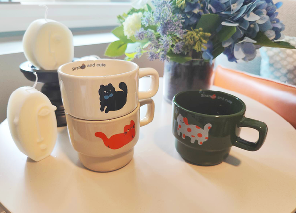 Stacking Cat Mugs - Funny Cat Mugs