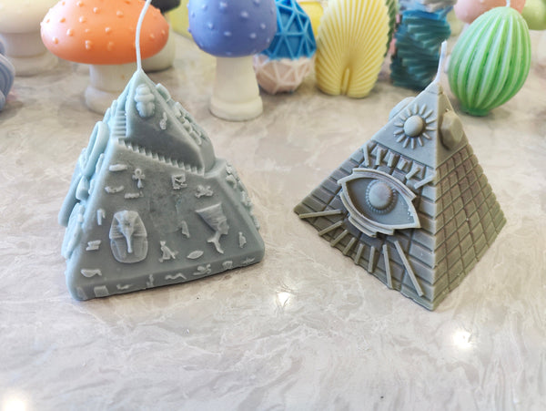 Egyptian Pyramids Shaped Candles