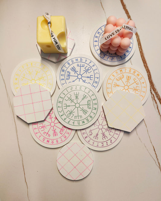 Concrete Coasters | Circle, Hexagon, Octagon